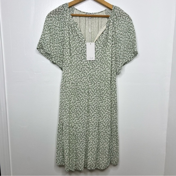 RAILS Green Garden Printed Clarissa Mini Dress - Picture 2 of 6